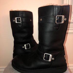 Women’s UGG Sutter moto leather boots